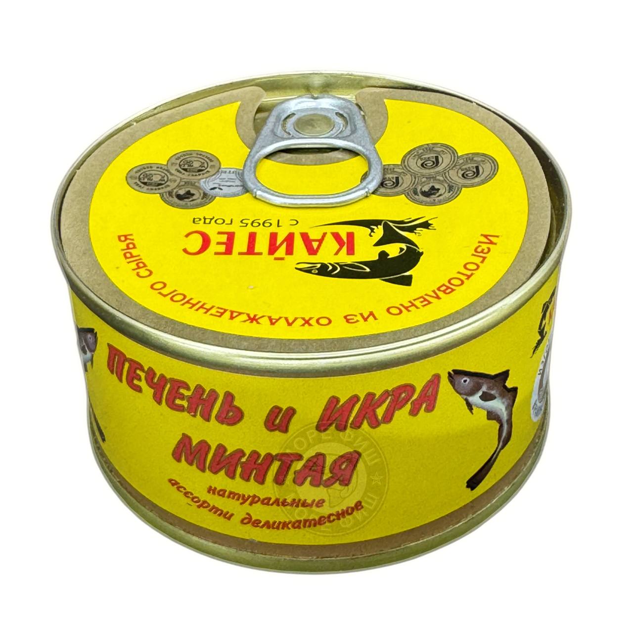 Печень и икра минтая/ 120гр